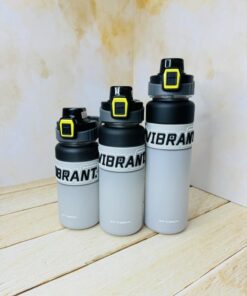 قمقمه دسته دار سه حجم طوسی برند Vibrant کد 2424