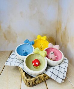 فنجان کف عروسکی دسته پاپیونی کد 2413