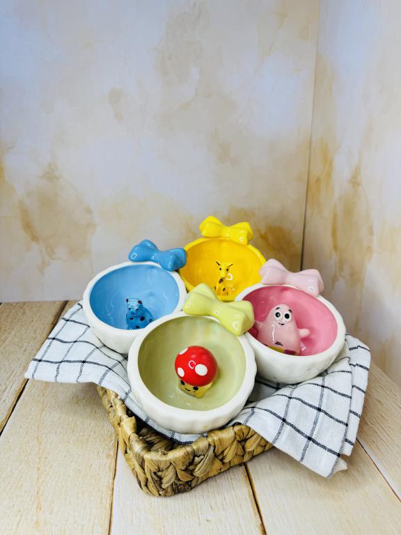 فنجان کف عروسکی دسته پاپیونی کد 2413