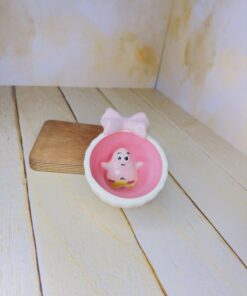 فنجان کف عروسکی دسته پاپیونی کد 2413