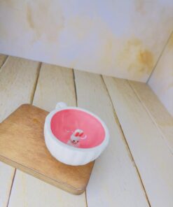 فنجان کف عروسکی دسته ساده فانتزی کد 2414