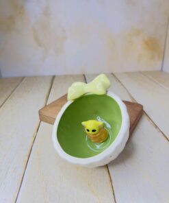 فنجان کف عروسکی دسته پاپیونی کد 2413