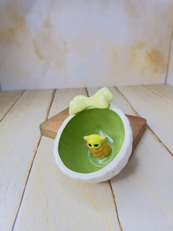 فنجان کف عروسکی دسته پاپیونی کد 2413