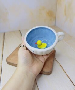 فنجان کف عروسکی دسته ساده فانتزی کد 2414