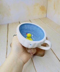 فنجان کف عروسکی دسته ساده فانتزی کد 2414