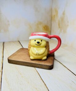 ماگ فانتزی طرح جوجه تیغی دست ساز کد 2416