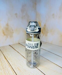 قمقمه فانتزی نی دار شفاف POWER کد 2433