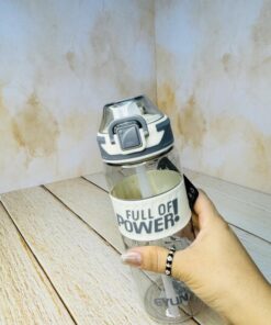 قمقمه فانتزی نی دار شفاف POWER کد 2433