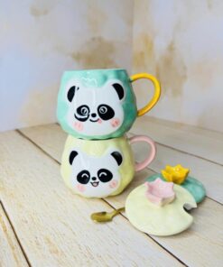 ماگ پاندا سرامیکی تاج دار کد 2494