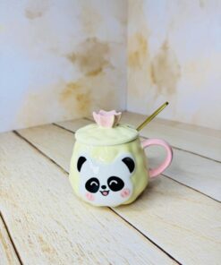 ماگ پاندا سرامیکی تاج دار کد 2494