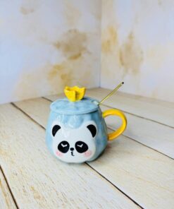 ماگ پاندا سرامیکی تاج دار کد 2494