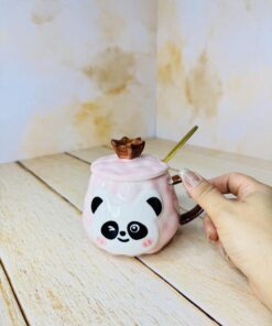 ماگ پاندا سرامیکی تاج دار کد 2494