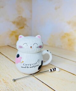 ماگ فانتزی طرح گربه تپل کد 2500