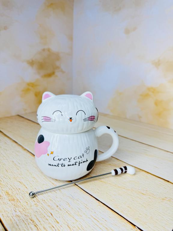 ماگ فانتزی طرح گربه تپل کد 2500