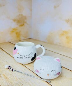 ماگ فانتزی طرح گربه تپل کد 2500