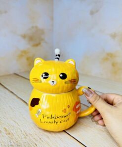 ماگ فانتزی طرح گربه تپل کد 2500