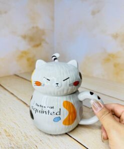 ماگ فانتزی طرح گربه تپل کد 2500