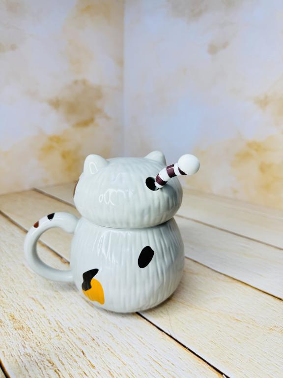 ماگ فانتزی طرح گربه تپل کد 2500