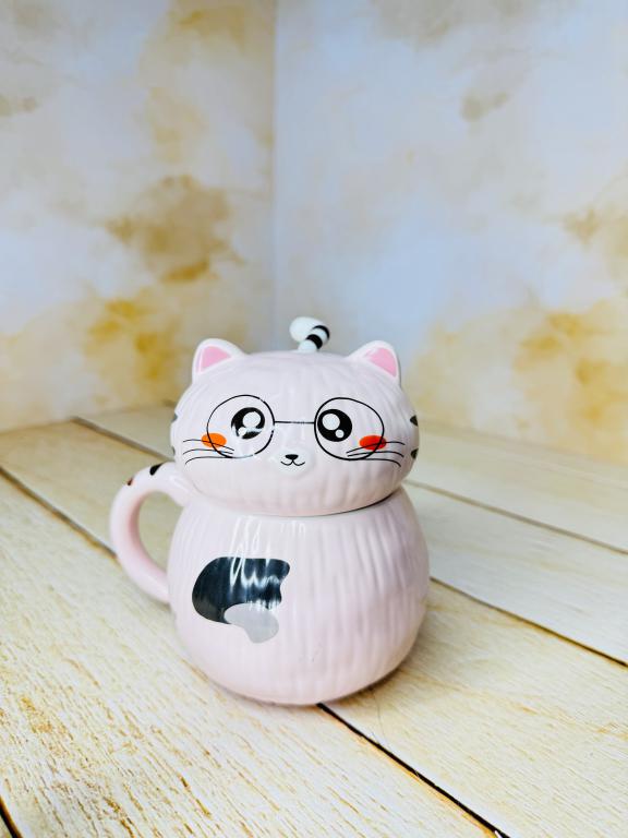 ماگ فانتزی طرح گربه تپل کد 2500