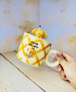 ماگ فانتزی در سیلیکونی سگ خندان کد 2502