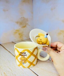 ماگ فانتزی در سیلیکونی سگ خندان کد 2502