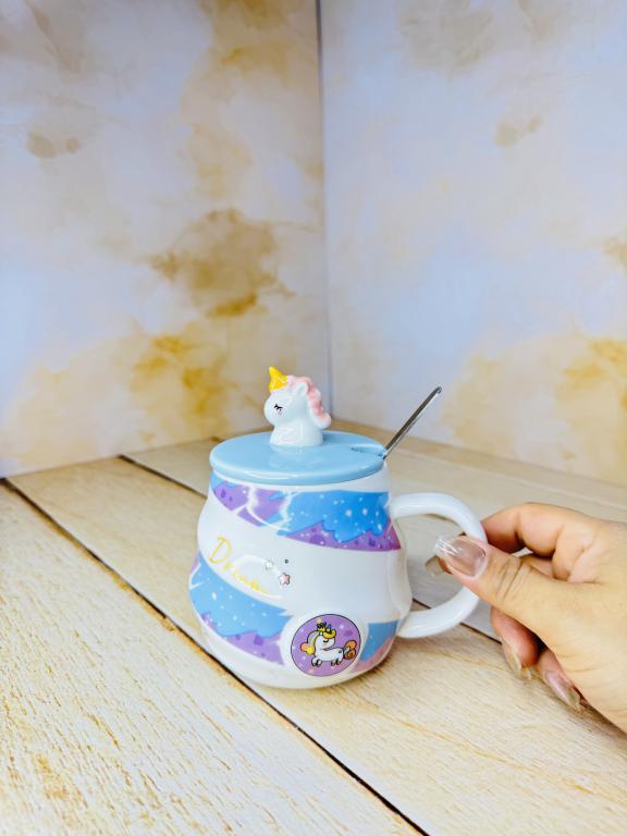 ماگ رنگی یونیکورن برجسته کد 2504