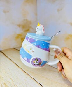 ماگ رنگی یونیکورن برجسته کد 2504