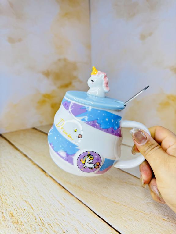 ماگ رنگی یونیکورن برجسته کد 2504