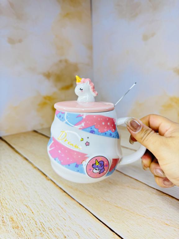 ماگ رنگی یونیکورن برجسته کد 2504