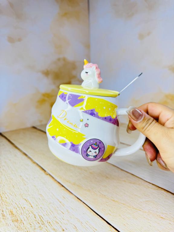 ماگ رنگی یونیکورن برجسته کد 2504