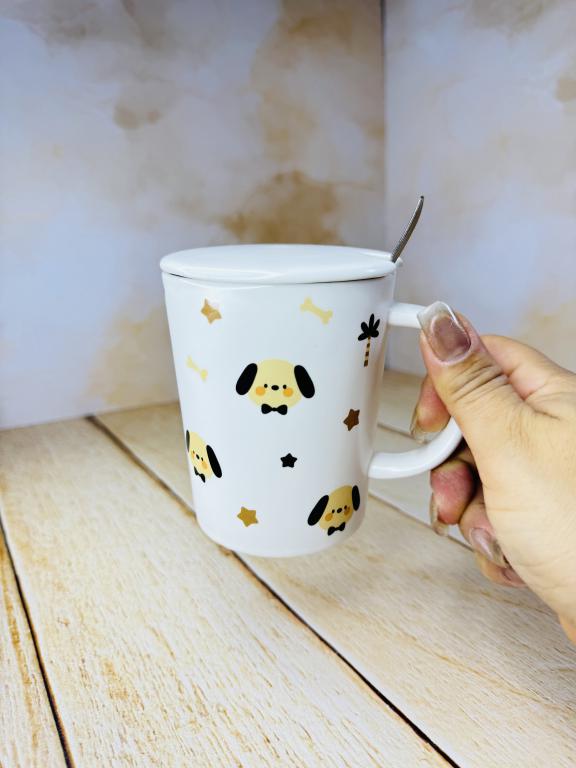 ماگ طرح دار سرامیکی سفید کد 2507