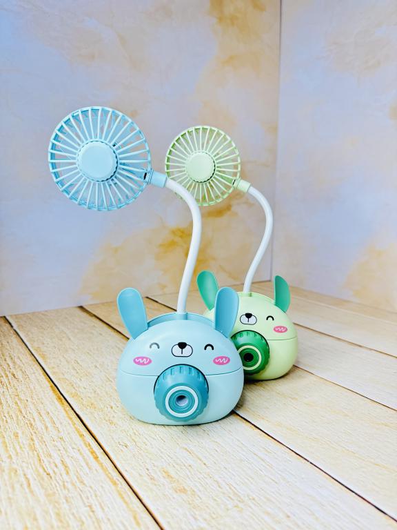 پنکه شارژی و جاقلمی طرح خرگوش کد 2510