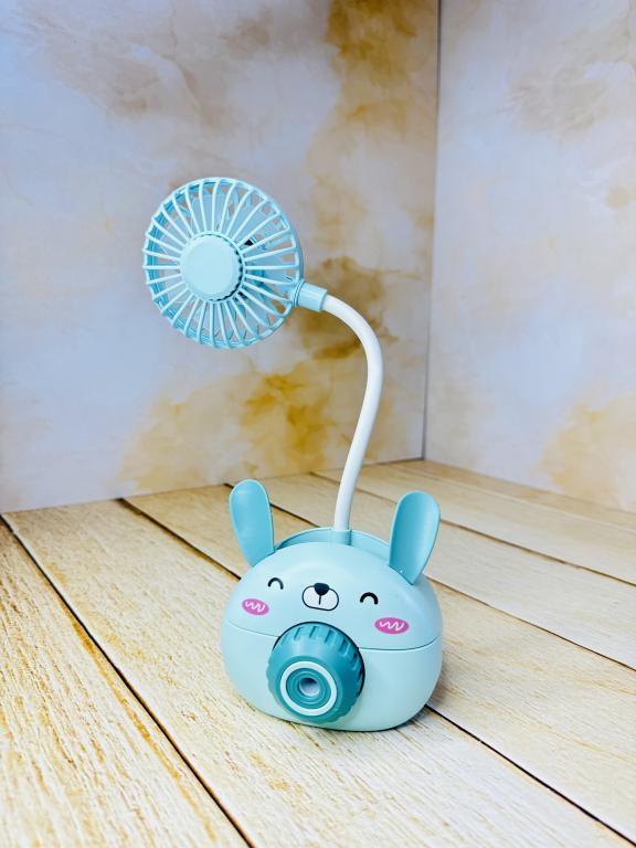 پنکه شارژی و جاقلمی طرح خرگوش کد 2510