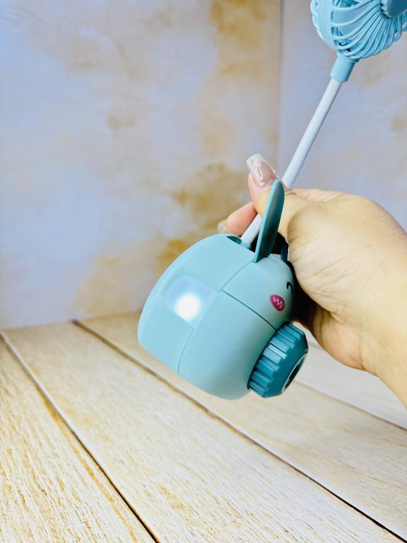 پنکه شارژی و جاقلمی طرح خرگوش کد 2510