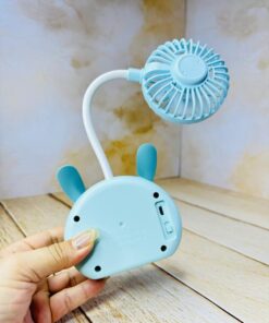 پنکه شارژی و جاقلمی طرح خرگوش کد 2510