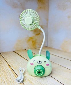 پنکه شارژی و جاقلمی طرح خرگوش کد 2510