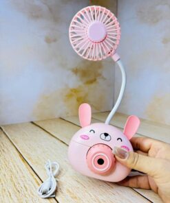 پنکه شارژی و جاقلمی طرح خرگوش کد 2510