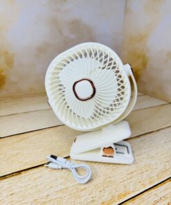 پنکه شارژی گیره دار کد 2548