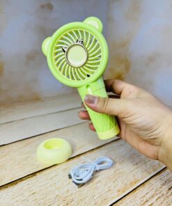 مینی پنکه شارژی طرح خرس فانتزی کد 2551