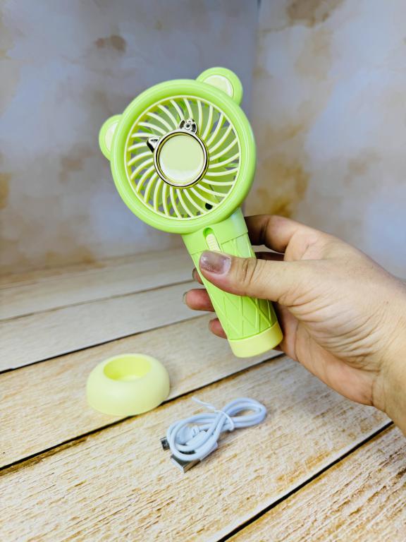 مینی پنکه شارژی طرح خرس فانتزی کد 2551