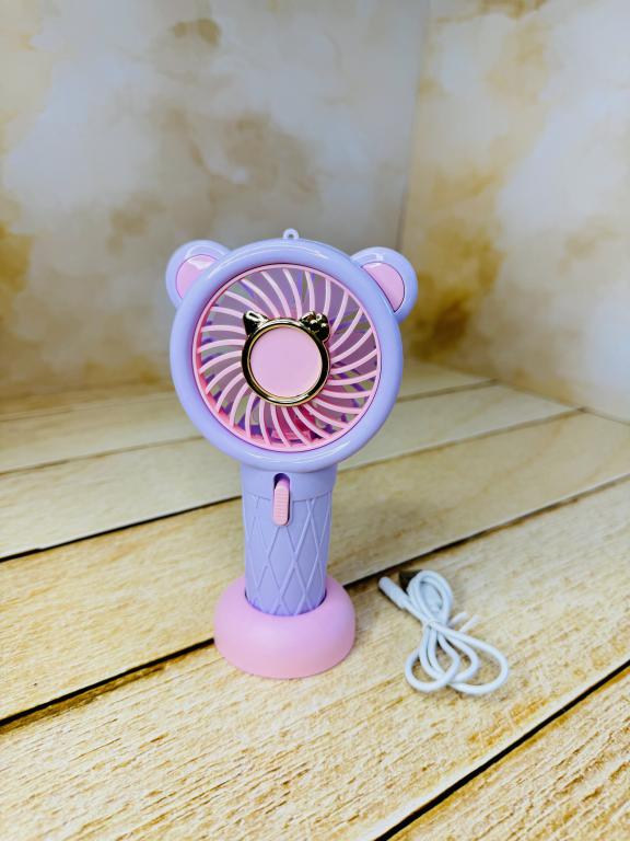 مینی پنکه شارژی طرح خرس فانتزی کد 2551