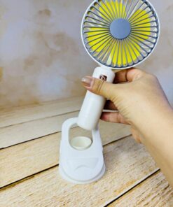 پنکه شارژی رومیزی استند دار گیره ای کد 2553