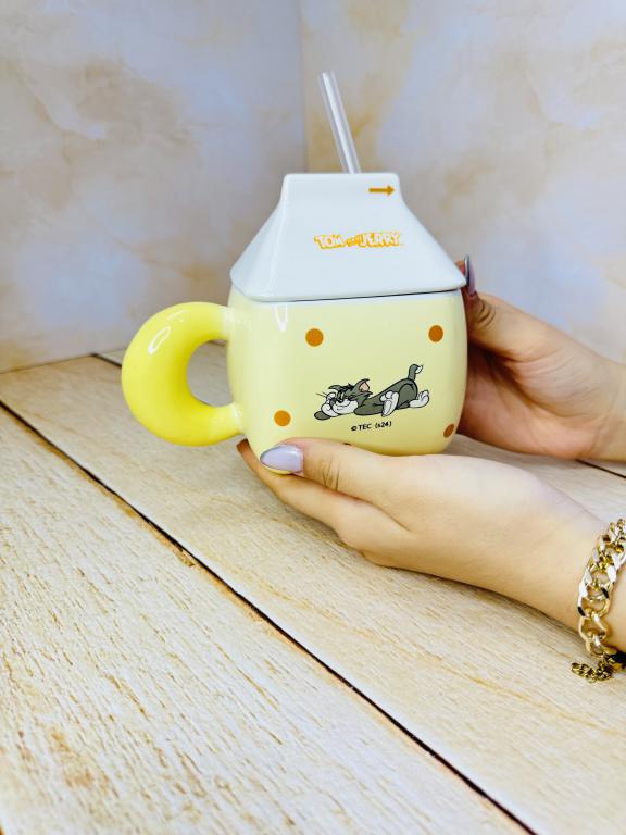 ماگ فانتزی نی دار طرح تام و جری کد 2563