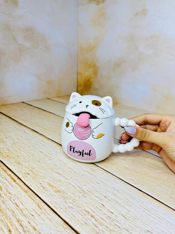 ماگ فانتزی گربه زبون دراز کد 2565