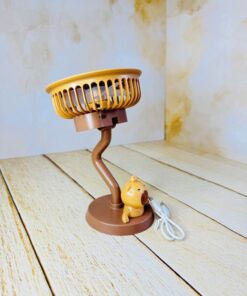 پنکه رو میزی فانتزی قهوه ای کاپی بارا کد 2573