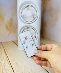 کولر و پنکه مه پاش دار دو فن بزرگ کد 2583