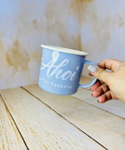 ماگ لعابی فلزی نشکن سفری کد 2585