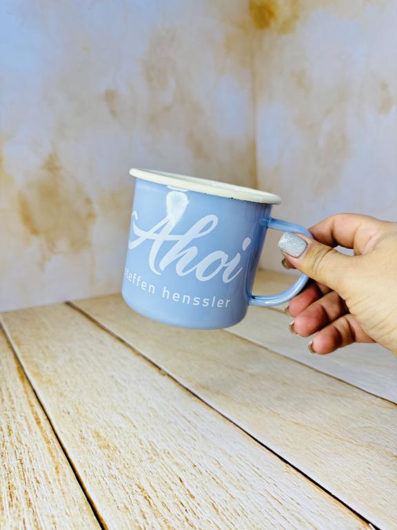 ماگ لعابی فلزی نشکن سفری کد 2585