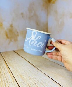 ماگ لعابی فلزی نشکن سفری کد 2585