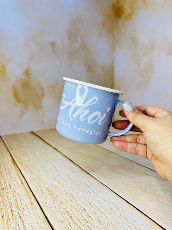 ماگ لعابی فلزی نشکن سفری کد 2585